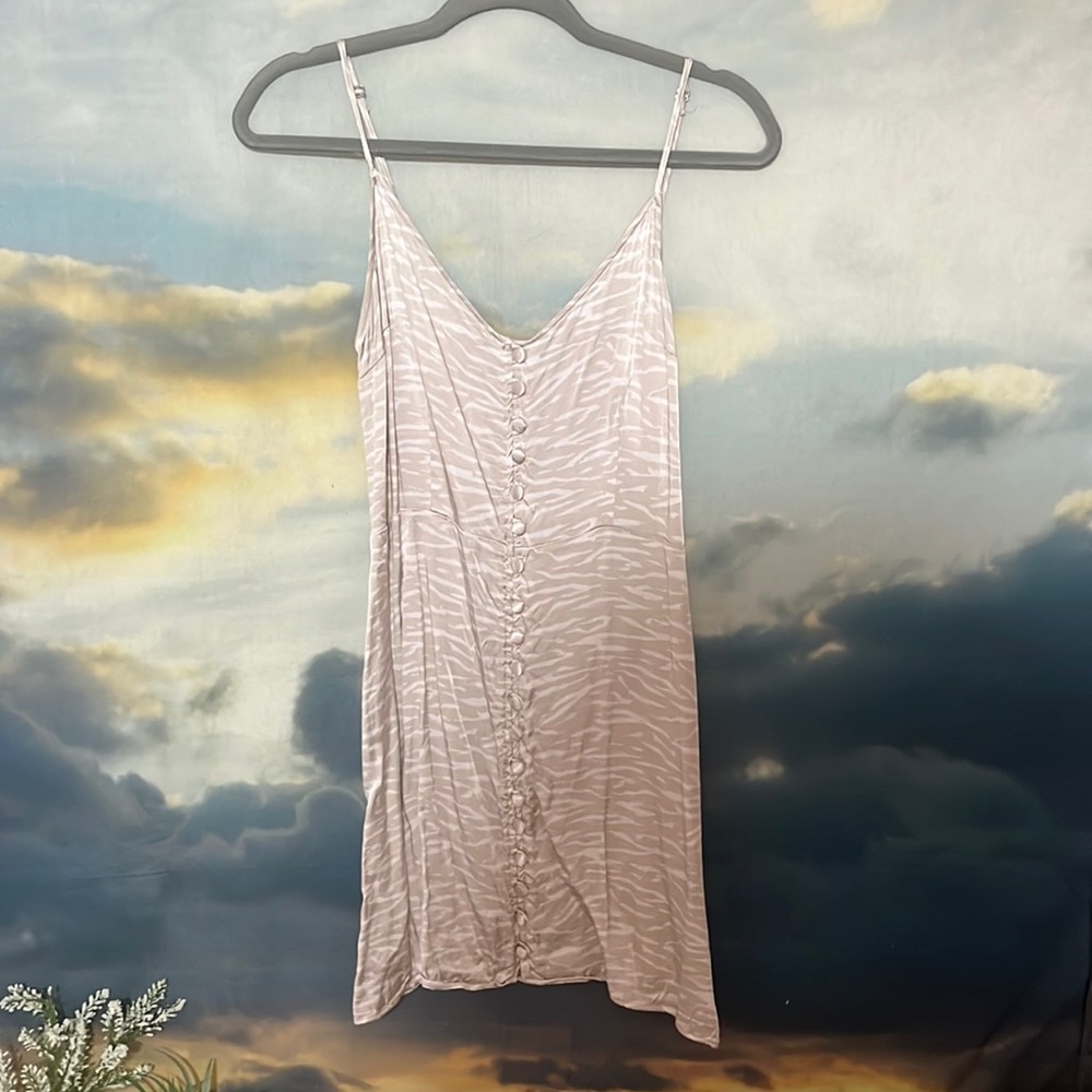 Animal Print Neutrel Slip Dress